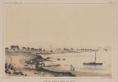 Vista de Benicia desde el Oeste, 1856 de Charles Koppel